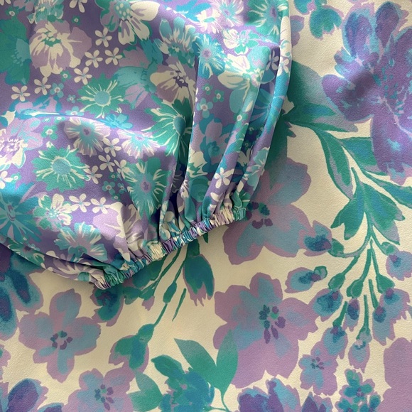 EUC Louna Blue Floral Midi Dress - Picture 6 of 9